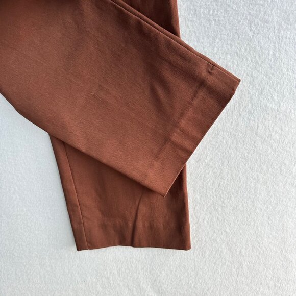 Chicos Pants Womens Size 6 Regular Brown Trousers Chic Office Travel Interview - Picture 6 of 13